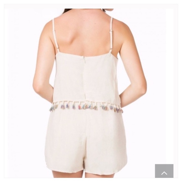 NWT Paper Crane linen blend romper - Picture 2 of 8